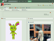 Tablet Screenshot of gold-cherry.deviantart.com