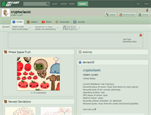 Tablet Screenshot of cryptoclassic.deviantart.com