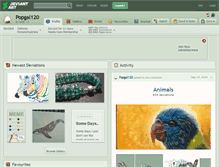 Tablet Screenshot of popgal120.deviantart.com