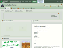 Tablet Screenshot of dochudsonhornet.deviantart.com