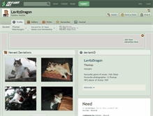 Tablet Screenshot of lavitzdragon.deviantart.com