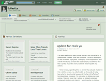 Tablet Screenshot of juliaeliza.deviantart.com