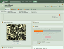 Tablet Screenshot of naomidoodle.deviantart.com