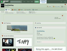 Tablet Screenshot of doohdahday.deviantart.com