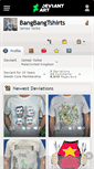 Mobile Screenshot of bangbangtshirts.deviantart.com