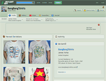 Tablet Screenshot of bangbangtshirts.deviantart.com