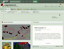 Tablet Screenshot of dragonmaster626.deviantart.com