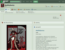 Tablet Screenshot of deathbybunny.deviantart.com