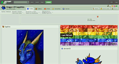 Desktop Screenshot of dragon-of-sapphire.deviantart.com