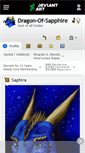 Mobile Screenshot of dragon-of-sapphire.deviantart.com