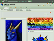 Tablet Screenshot of dragon-of-sapphire.deviantart.com