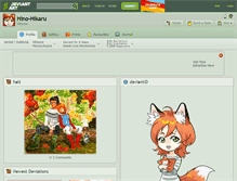 Tablet Screenshot of hino-hikaru.deviantart.com