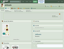 Tablet Screenshot of dollfanatic.deviantart.com