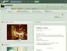 Tablet Screenshot of paulalaloca.deviantart.com