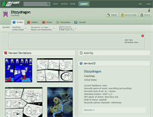 Tablet Screenshot of dizzydragon.deviantart.com