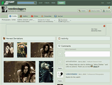 Tablet Screenshot of needlesdaggers.deviantart.com