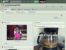 Tablet Screenshot of lovedpurpleangelwife.deviantart.com