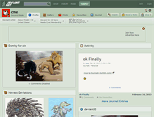 Tablet Screenshot of cme.deviantart.com