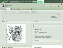 Tablet Screenshot of moran-chan.deviantart.com