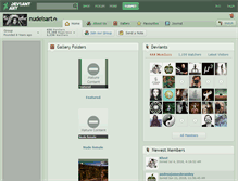 Tablet Screenshot of nudeisart.deviantart.com