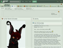 Tablet Screenshot of ph4tcat.deviantart.com