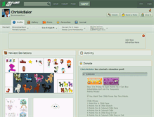 Tablet Screenshot of chrismcbalor.deviantart.com