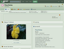 Tablet Screenshot of foxy-konou.deviantart.com