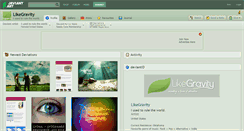 Desktop Screenshot of likegravity.deviantart.com