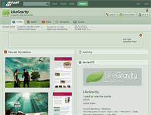 Tablet Screenshot of likegravity.deviantart.com