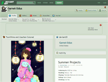 Tablet Screenshot of garnet-sidus.deviantart.com