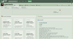 Desktop Screenshot of crystal-weavile.deviantart.com