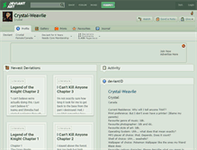 Tablet Screenshot of crystal-weavile.deviantart.com