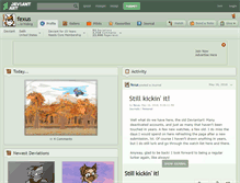 Tablet Screenshot of fexus.deviantart.com