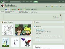 Tablet Screenshot of kingdom-crew.deviantart.com