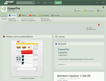 Tablet Screenshot of exposethis.deviantart.com