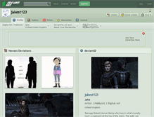 Tablet Screenshot of jakest123.deviantart.com