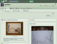 Tablet Screenshot of layrablack.deviantart.com