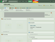 Tablet Screenshot of hello-radio.deviantart.com