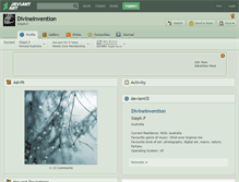 Tablet Screenshot of divineinvention.deviantart.com