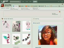 Tablet Screenshot of jennytsai.deviantart.com