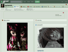 Tablet Screenshot of darkaholic.deviantart.com