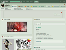 Tablet Screenshot of holeyes.deviantart.com