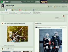 Tablet Screenshot of love-of-krye.deviantart.com