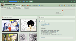 Desktop Screenshot of demonicblood296.deviantart.com