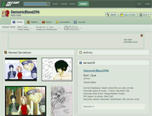 Tablet Screenshot of demonicblood296.deviantart.com