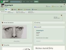 Tablet Screenshot of dreaming16.deviantart.com