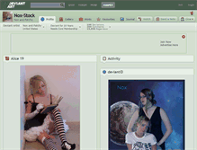 Tablet Screenshot of nox-stock.deviantart.com