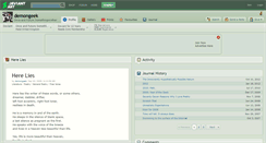 Desktop Screenshot of demongeek.deviantart.com