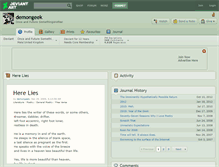 Tablet Screenshot of demongeek.deviantart.com