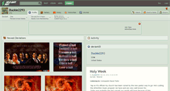 Desktop Screenshot of duckie2293.deviantart.com